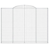 Arched Gabion Basket 300x30x220/240 cm Galvanised Iron 153511