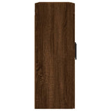Wall Mounted Cabinet Brown Oak 69.5x34x90 cm 828507