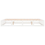 Bed Frame without Mattress White 160x200 cm Solid Wood 820807