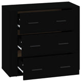 Sideboard Black 80x33x70 cm Engineered Wood 816577