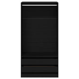 Wardrobe with Shelf Black Oak 100 x 50 x 200 cm Engineered Wood 3329299