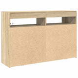Sideboard Sonoma Oak 116 x 30 x 75 cm Engineered Wood 3333878