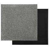 Carpet Floor Tiles 20 pcs 5 m 50x50 cm Grey 147311