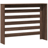 Radiator Cover Brown Oak 104x20x82 cm Engineered Wood 852696
