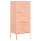 Storage Cabinet Pink Steel Standard Adjustable Feet 336184