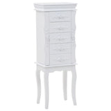 Free Standing Jewelery Cabinet White 246959