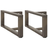 Coffee Table Legs T-Shaped 2 pcs Black 70x25x cm Steel 4013019