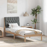 Bed Frame with Upholstered Headboard Brown 75 x 190 cm 878860