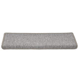 ZNTS Stair Mats 30 pcs 65x21x4 cm Light Grey 3365768