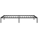 Metal Bed Frame without Mattress Black 100x200cm 350841
