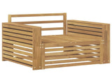Outdoor Sofa Solid Acacia Wood White 3439141