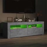 TV Cabinet with LED Lights Concrete Grey 120x35x40 cm 804359