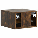 Wall-Mounted Bedside Cabinet 2 pcs Smoked Oak 34.5 x 33 x 20 cm 898606