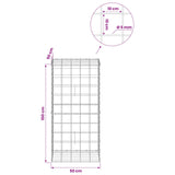 Gabion with 5 mm Wire and 10x10 cm Mesh 50x50x100 cm 3465211