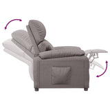 Recliner Chair Taupe Fabric 342458