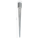 145405 Ground Spikes 6 pcs Silver 7x7x90 cm Galvanised Steel