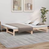 Pull-out Day Bed without Mattress 2x cm Solid Wood Pine 823414