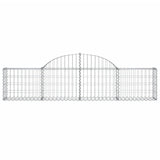 Arched Gabion Baskets 6 pcs 200x30x40/60 cm Galvanised Iron 3146051