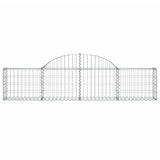 Arched Gabion Baskets 11 pcs 200x30x40/60 cm Galvanised Iron 3146056