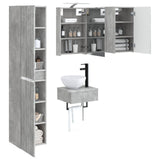 Bathroom Furniture Set 5 pcs Concrete Grey 3407242