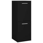 ZNTS Bathroom Furniture Set Black Engineered Wood 3071379
