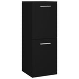 ZNTS Bathroom Furniture Set Black Engineered Wood 3071379
