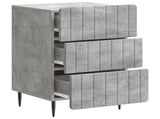 Bedside Cabinet Concrete Grey 43x 41 x 68 cm Engineered Wood 894328