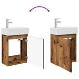 Bathroom Vanity Unit with Tap Old Wood 45.5 x 22.5 x 84 cm 889449