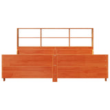 Bookcase Bed without Mattress Wax Brown 180x200 cm Super King Solid Wood 3323799