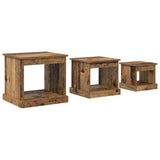 Coffee Table 3 pcs Old Wood Engineered Wood 881450
