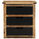 Sideboard with 3 Drawers 55x35x60 cm Solid Wood Mango 374061
