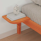 Bed Frame with Side Tables Wax Brown 100 x 220 cm 873246