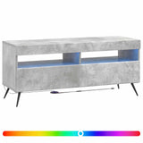 LED TV Cabinet Concrete Grey Engineered Wood 897648