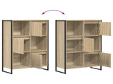Book Cabinet Sonoma 68 x 30 x 108.5 cm Engineered Wood 886541