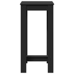 ZNTS Bar Table Black 51x50x103.5 cm Engineered Wood 854401