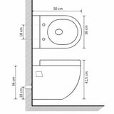 Wall-Hung Toilet Ceramic White 143022