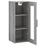 Wall Mounted Cabinet Grey Sonoma 34.5x34x90 cm 828938