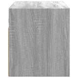 TV Wall Cabinet with LED Lights Grey Sonoma 100x31x35 cm 852269