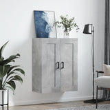 Wall Mounted Cabinet Concrete Grey 69.5x34x90 cm Engineered Wood 830384