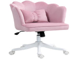 Velvet-Feel Petal Back Office Chair - Pink T3398P344755