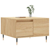Coffee Table Sonoma Oak 55x55x36.5 cm Engineered Wood 830751