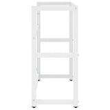 Bathroom Washbasin Frame White 79x38x83 cm Iron 338498