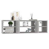 Wall Shelf Concrete Grey 102x30x29 cm Engineered Wood 806260