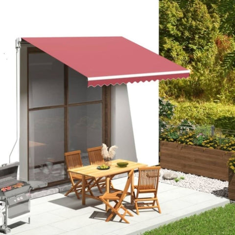 ZNTS Replacement Fabric for Awning Burgundy Red 3.5x2.5 m 311966