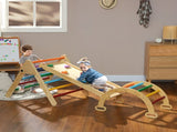 5-in-1 Toddler Climbing Frame with Ramp, Arch, for 18-48 Months, Multicoloured T3398P425410