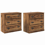 Sideboards 2 pcs Old Wood 70 x 35.5 x 67.5 cm Engineered Wood 3402653