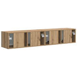TV Wall Cabinet 2 pcs Artisian Oak 78.5 x 31 x 29.5 cm 892228