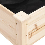 Planter with Liner 161x45x76 cm Solid Wood Fir 364236