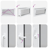 Basement Window "RISOR" 110x50 cm Tilt&Turn DIN Right Anthracite 4108455