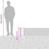 Fence and Post Silver 0.4 x 100 m Steel 3336412